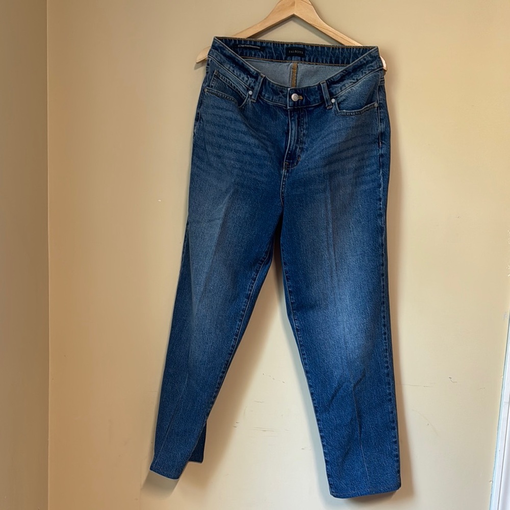 High Waist Relaxed Jean Blue Women's Jeans Talbots